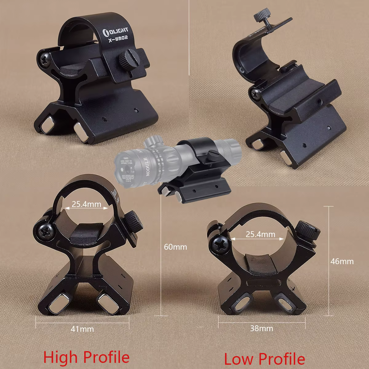 Soporte magnético para linterna, anillo de montaje resistente - imagen 4