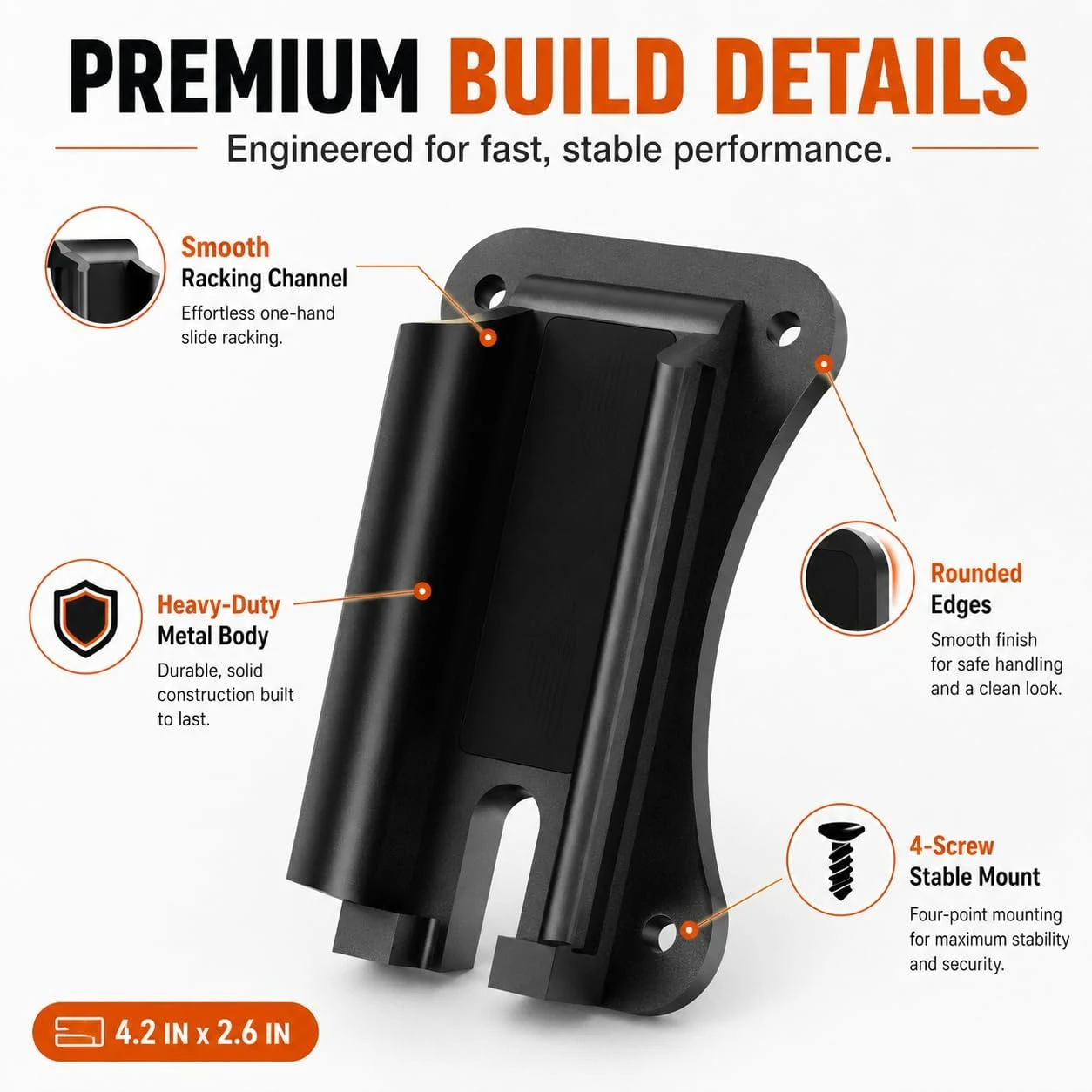 Soporte magnético táctico para pistola airsoft, seguridad gatillo - imagen 4