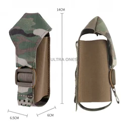 Bolsa táctica MOLLE para granadas de humo, liberación rápida