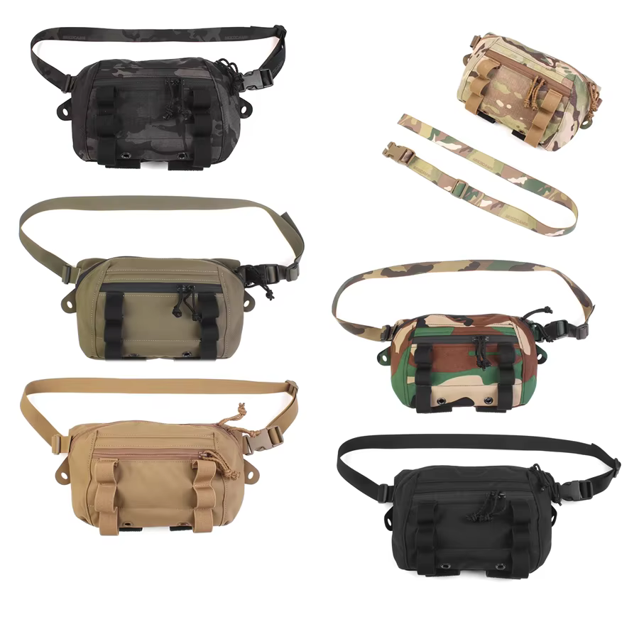 Bolsa táctica de cintura MOLLE para caza y uso múltiple