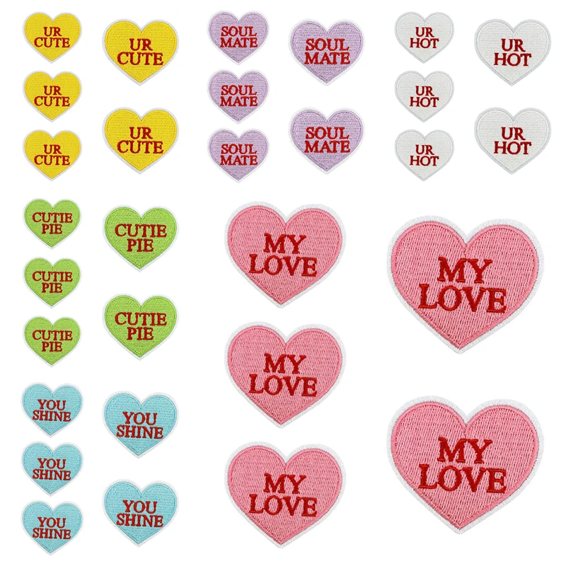 Parche termoadhesivo corazón amor – Para planchar en ropa y mochila - imagen 5