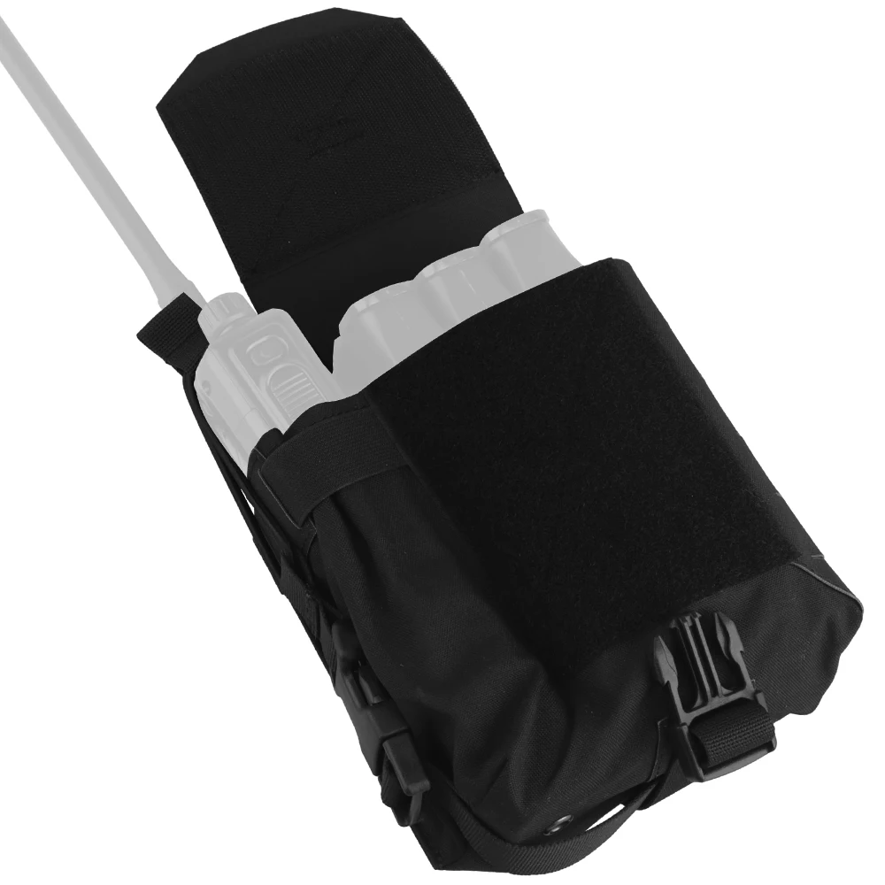 Bolsillo lateral MOLLE para walkie – Pochete táctico para chaleco - imagen 5