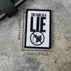 Parche Morale Portal The Cake Is A Lie – Brazalete velcro táctico