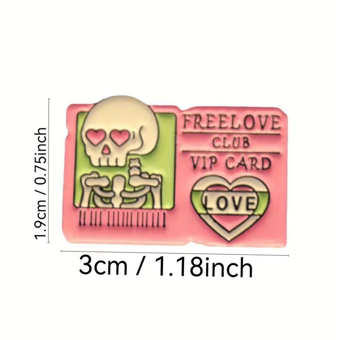 Broche divertido tipo VIP para personalizar tu look