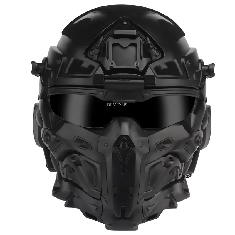 Casco táctico Airsoft completo con auricular comunicación – Protección paintball y tiro