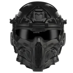 Casco táctico Airsoft completo con auricular comunicación – Protección paintball y tiro