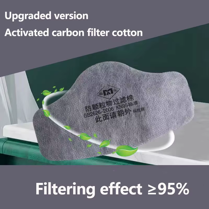 Filtro de carbón activado de 6 capas para máscara antipolvo