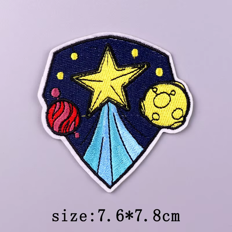Parche táctico bordado astronauta alien termoadhesivo para planchar - imagen 5