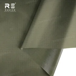 Poncho impermeable táctico ripstop nailon 210T PU verde oliva