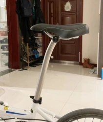 Tija de sillín titanio MTB ligera con abrazadera robusta