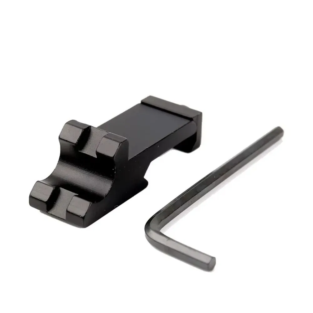 Detalle del riel Picatinny de 20mm del adaptador