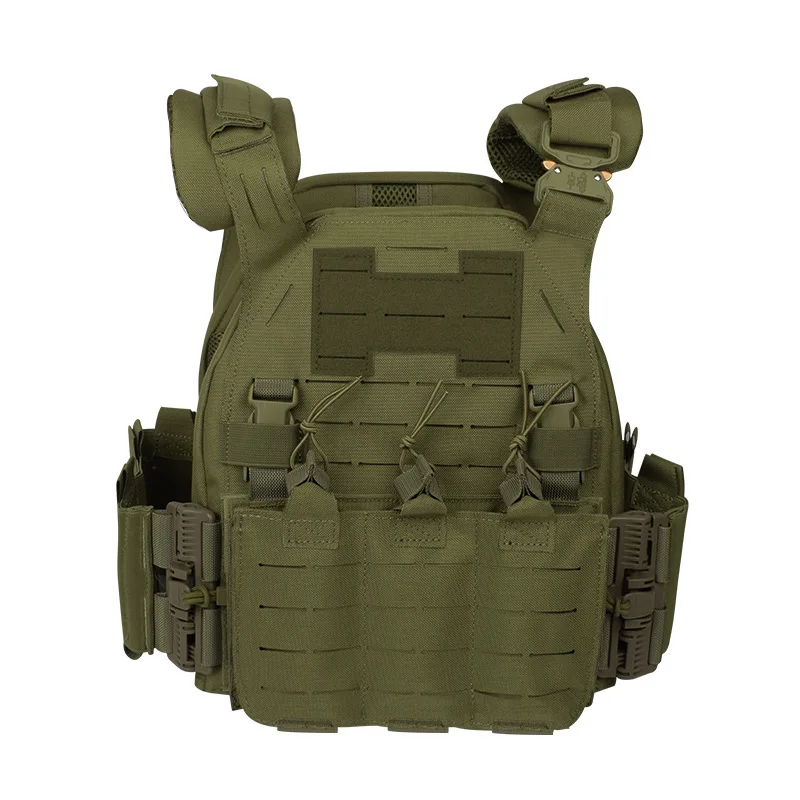 Chaleco táctico MOLLE ignífugo ligero para caza con protector - imagen 3