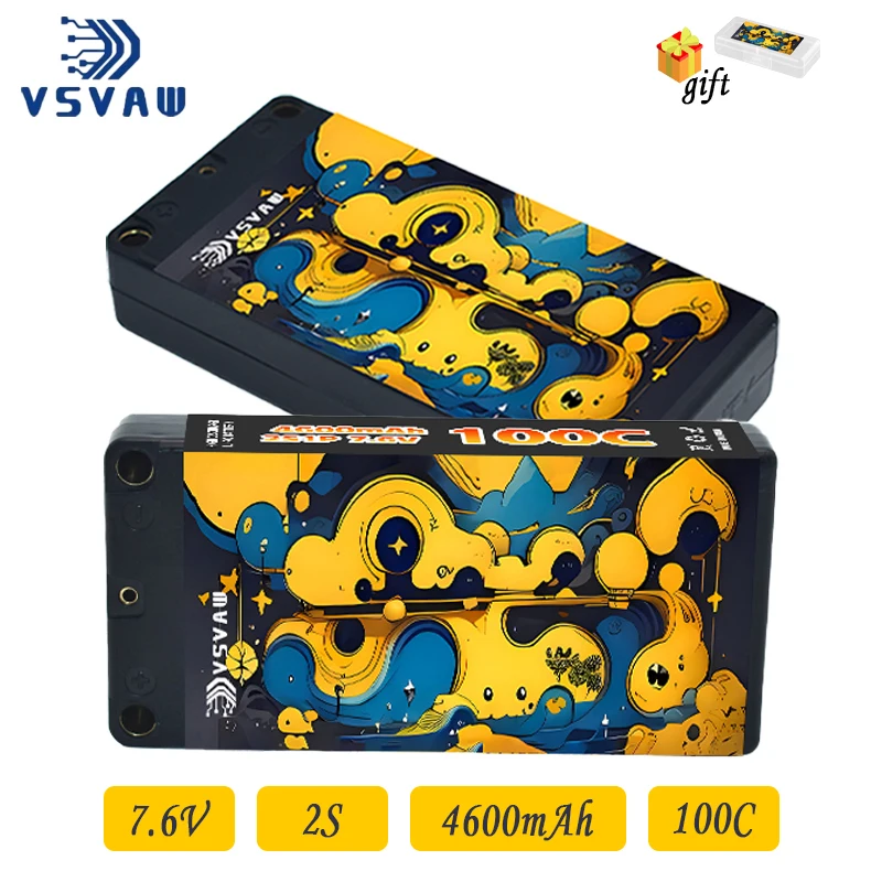 VSVAW Batería LiPo 2S 4600mAh 7,6V 100C para RC - imagen 4