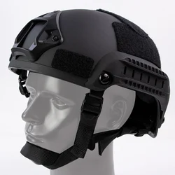 Casco MICH2001 táctico con riel lateral para visión nocturna