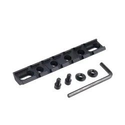 Soporte rail Picatinny M-LOK para linterna táctica aluminio