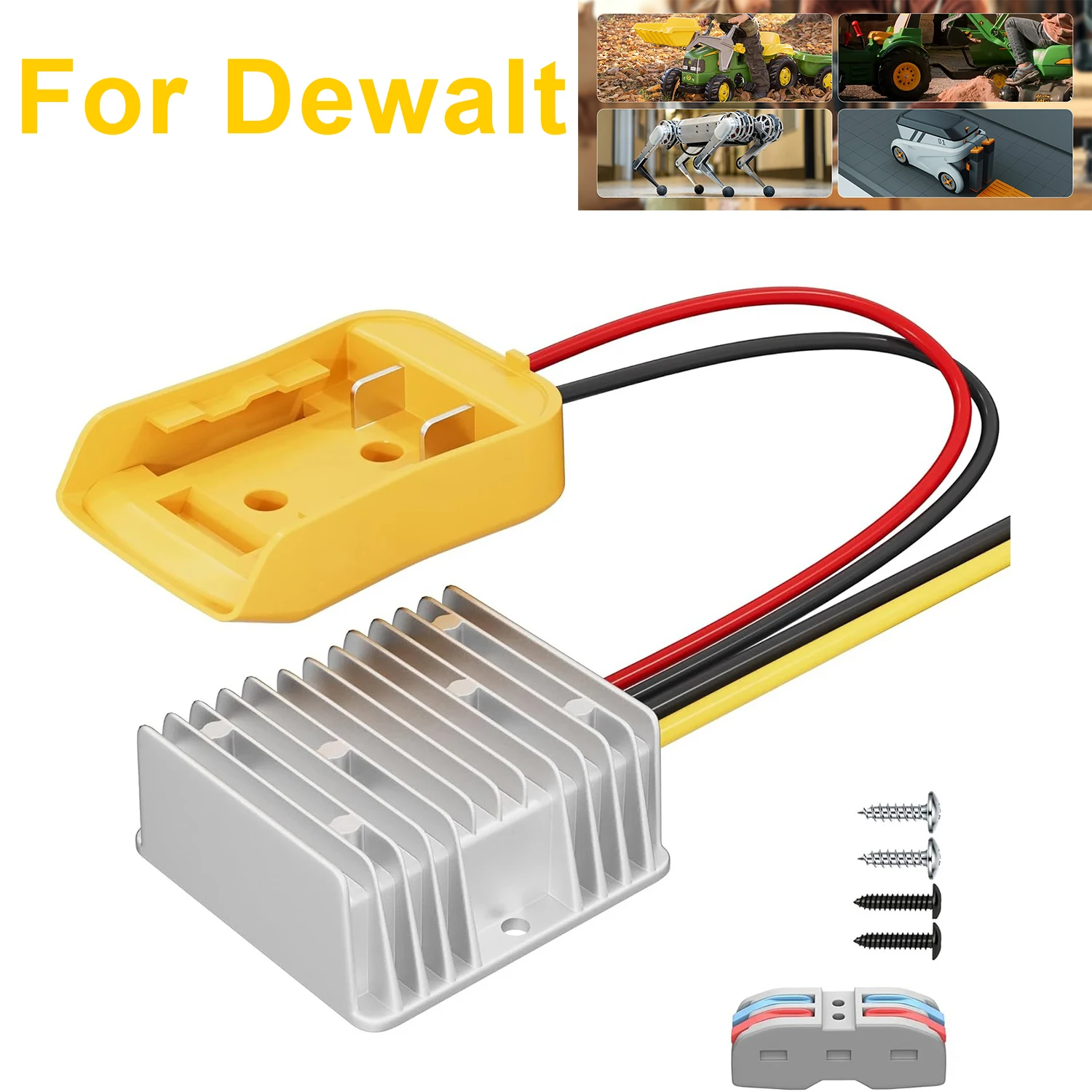Convertidor reductor DeWalt 20V a 12V CC regulador automático - imagen 5