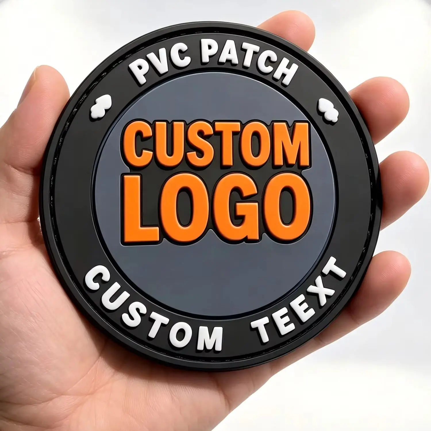 Parche PVC personalizado en relieve 3D para ropa y uniformes