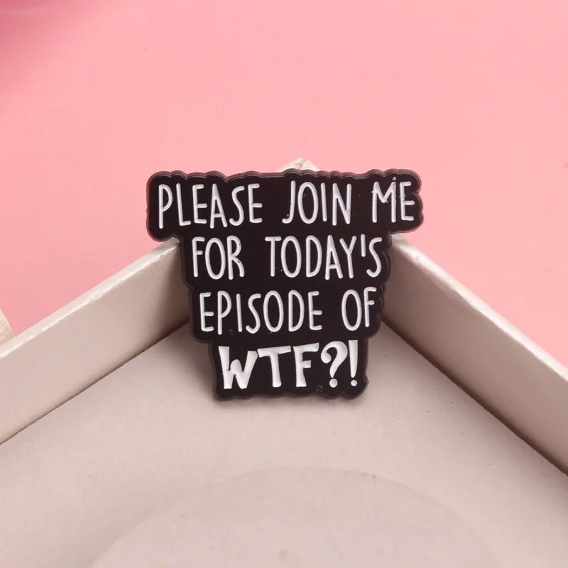 Pin esmaltado vintage humorístico ¡Únete al WTF! para chaqueta - imagen 5