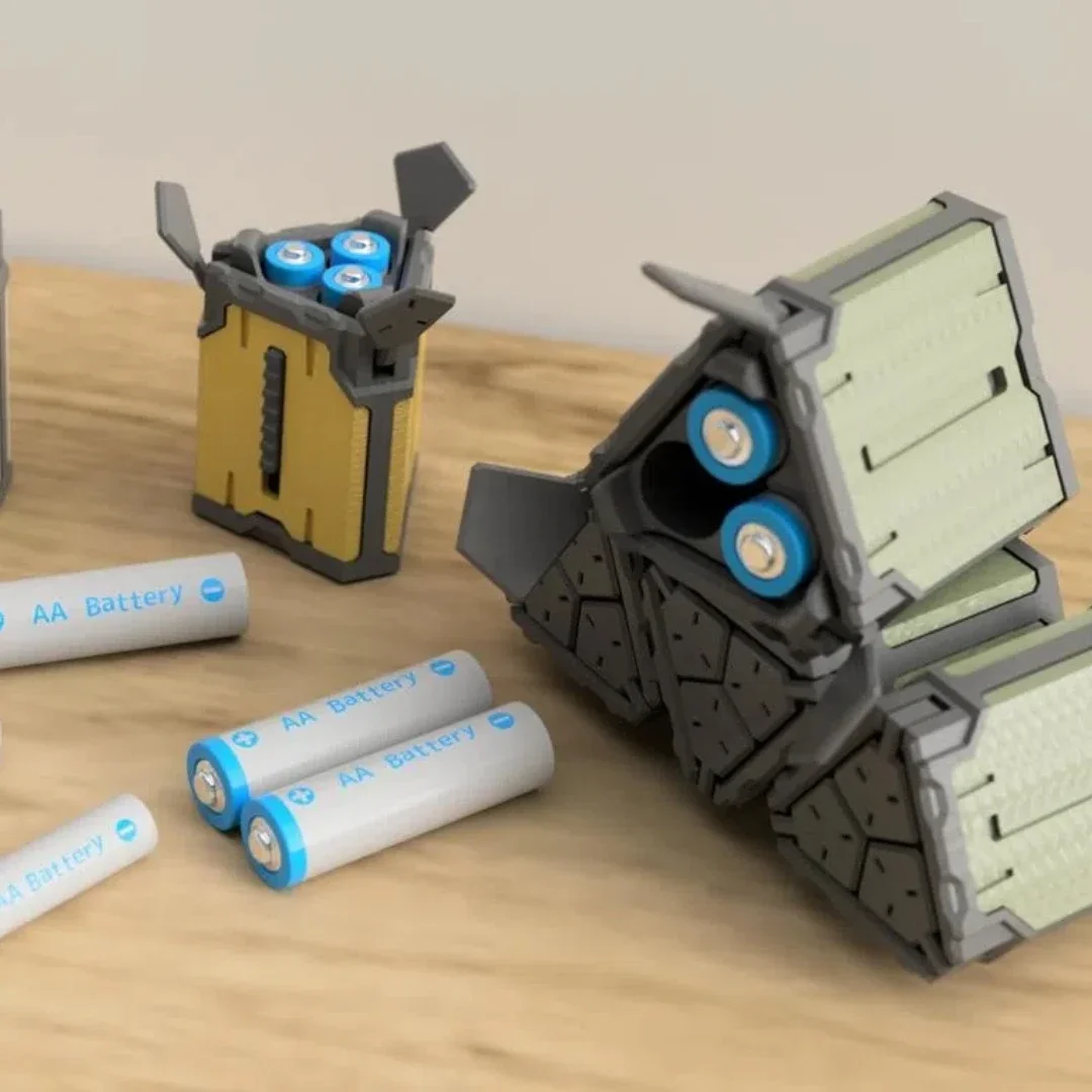 Caja almacenamiento baterías estilo robot táctica resistente exterior - imagen 5