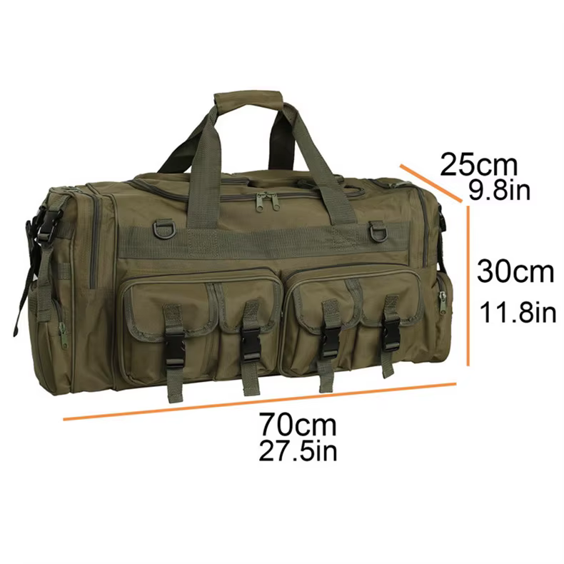 Bolso táctico scione vista frontal en color camuflaje