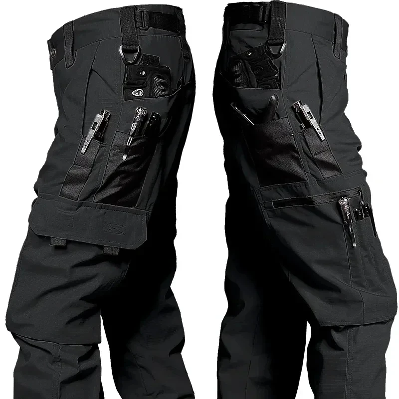Pantalón táctico impermeable cargo multi-bolsillos ripstop - imagen 4
