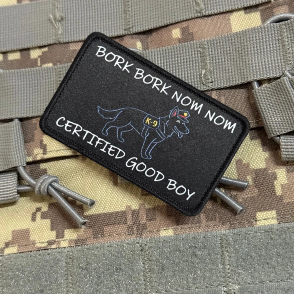Parche táctico BORK Buen chico con velcro para exteriores - imagen 4