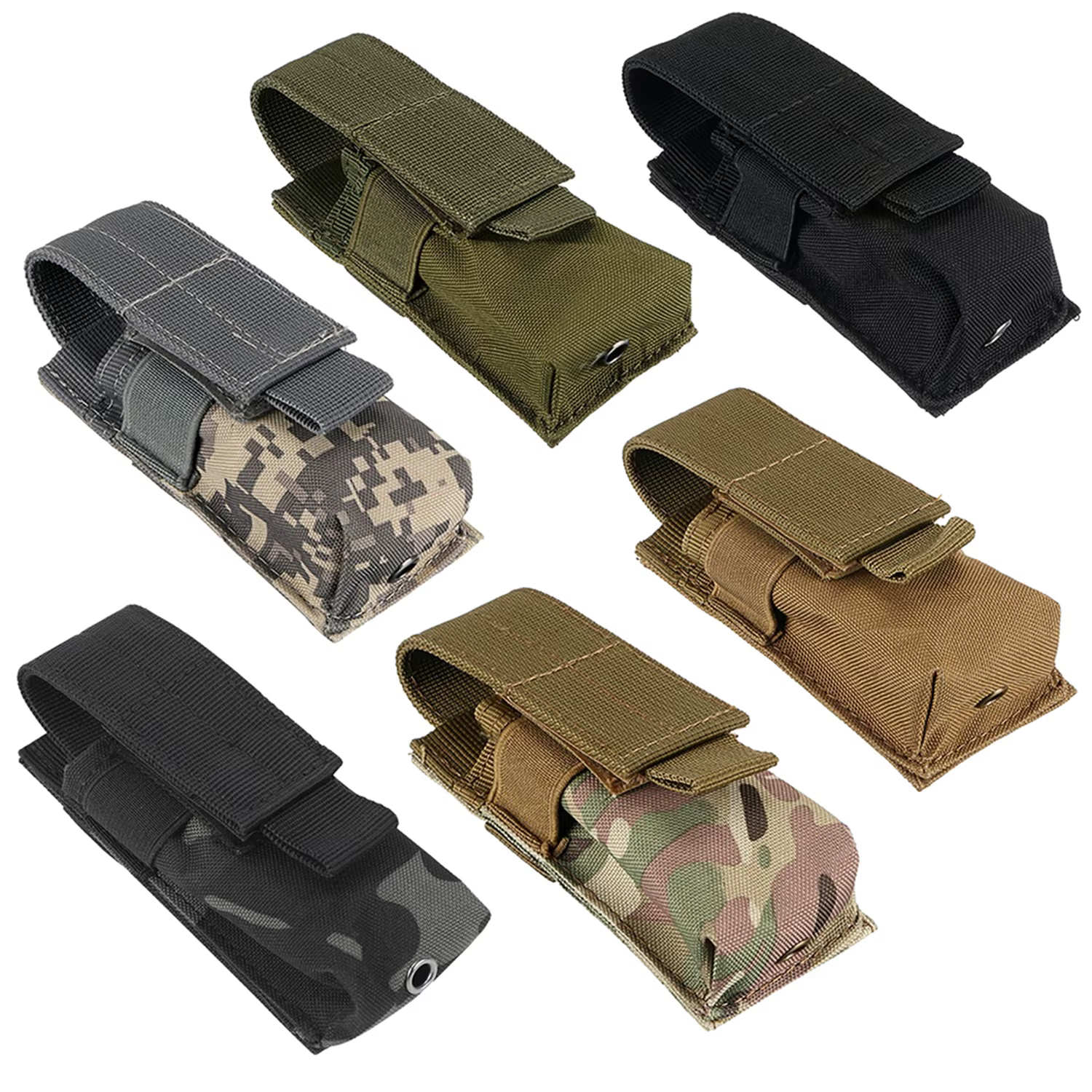 Funda MOLLE táctica para linterna y cargador de uso diario - imagen 4