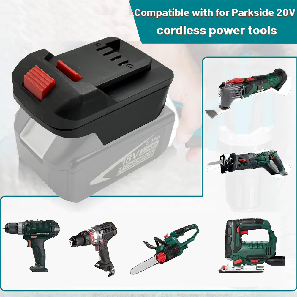 Adaptador batería Makita Bosch Milwaukee para Parkside X20V - imagen 4