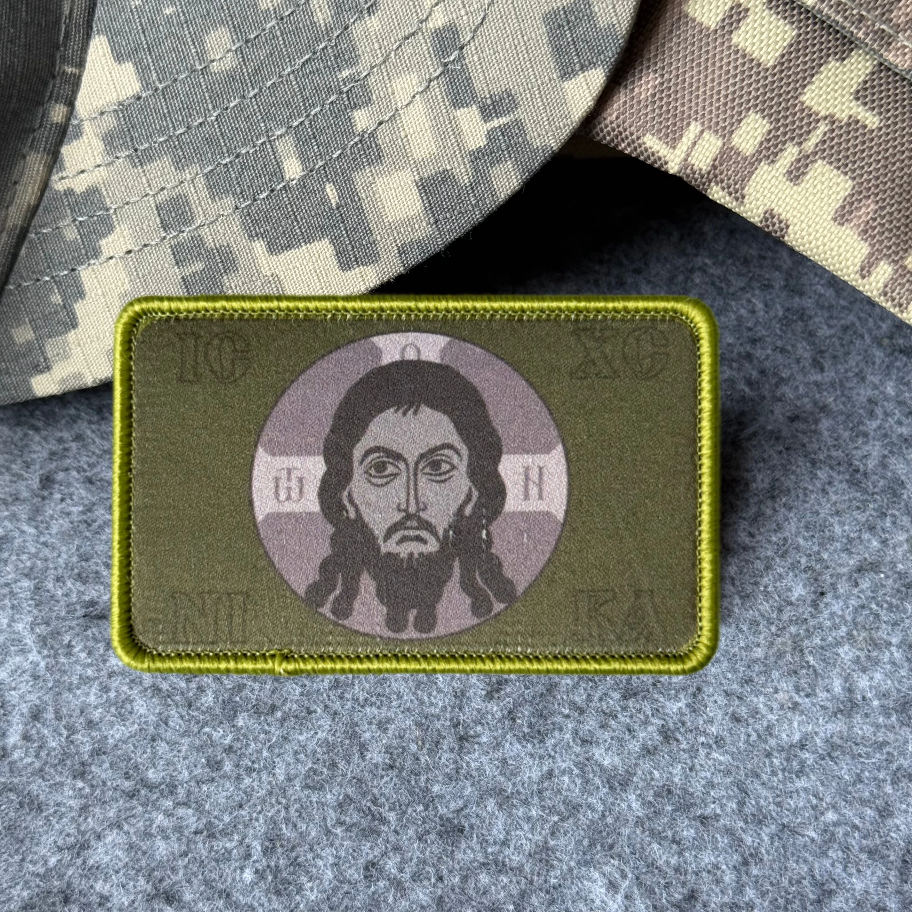 Parche táctico cristiano ortodoxo Jesucristo, adhesivo para mochila - imagen 5