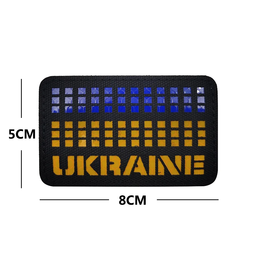 Parche táctico MOLLE reflectante IR Ukraine Reino Unido - imagen 4