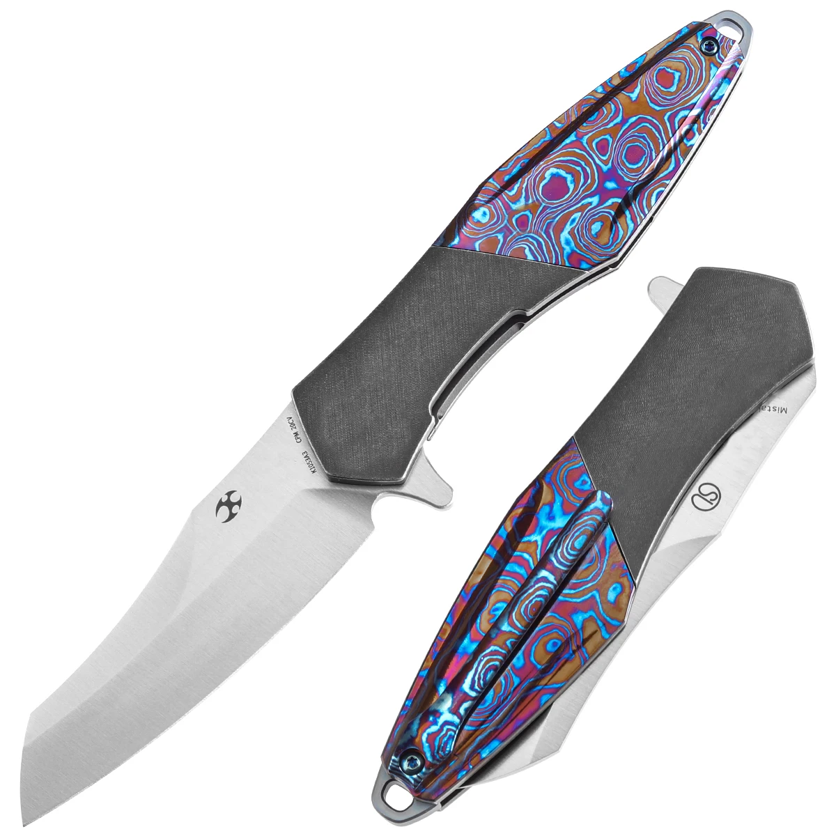 Detalle del diseño y los acabados del cuchillo Kansept K1053