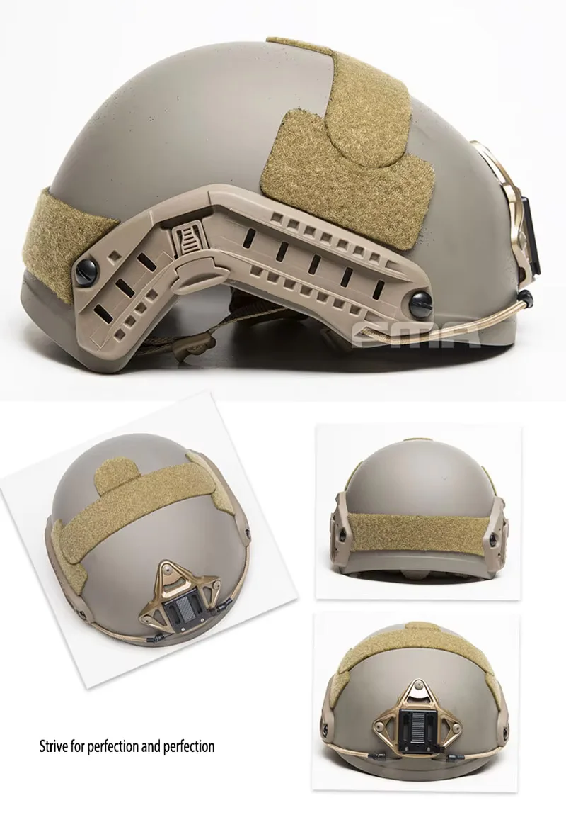 FMA casco balístico táctico FAST reforzado, peso ajustable - imagen 4