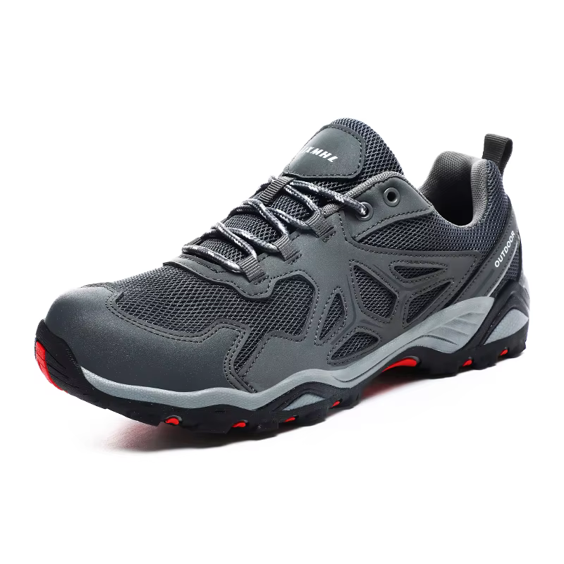HIKEUP Zapatillas de Trabajo Transpirables Cuero para Hombre Mujer - imagen 2
