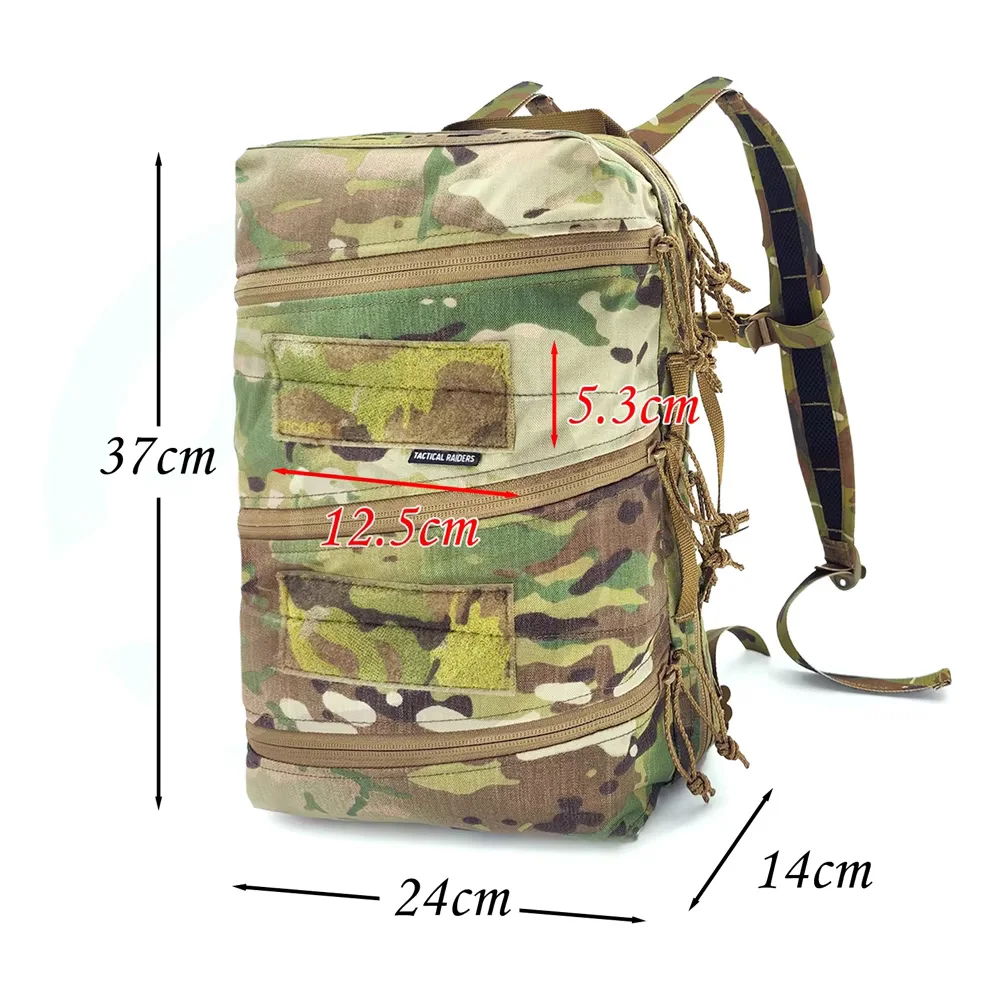 Bolsa táctica compacta DELTA en color BK/CB/RG