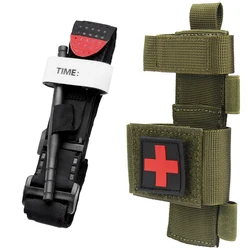 Bolsa MOLLE táctica botiquín con torniquete y cizalla médica