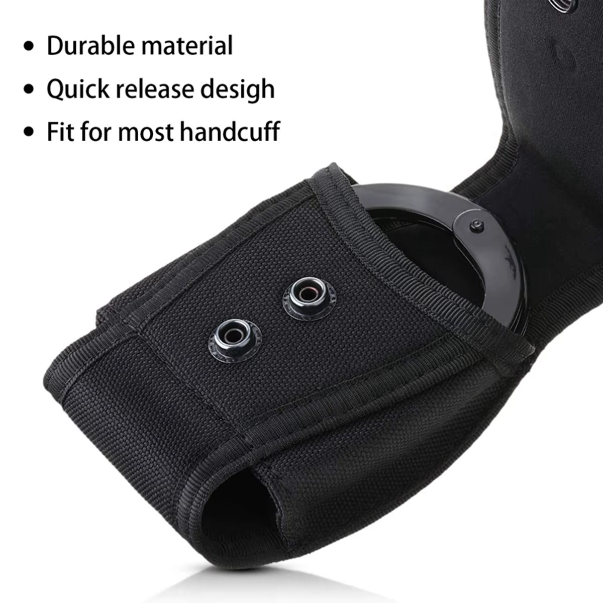 Funda táctica MOLLE para esposas articuladas con solapa - imagen 3