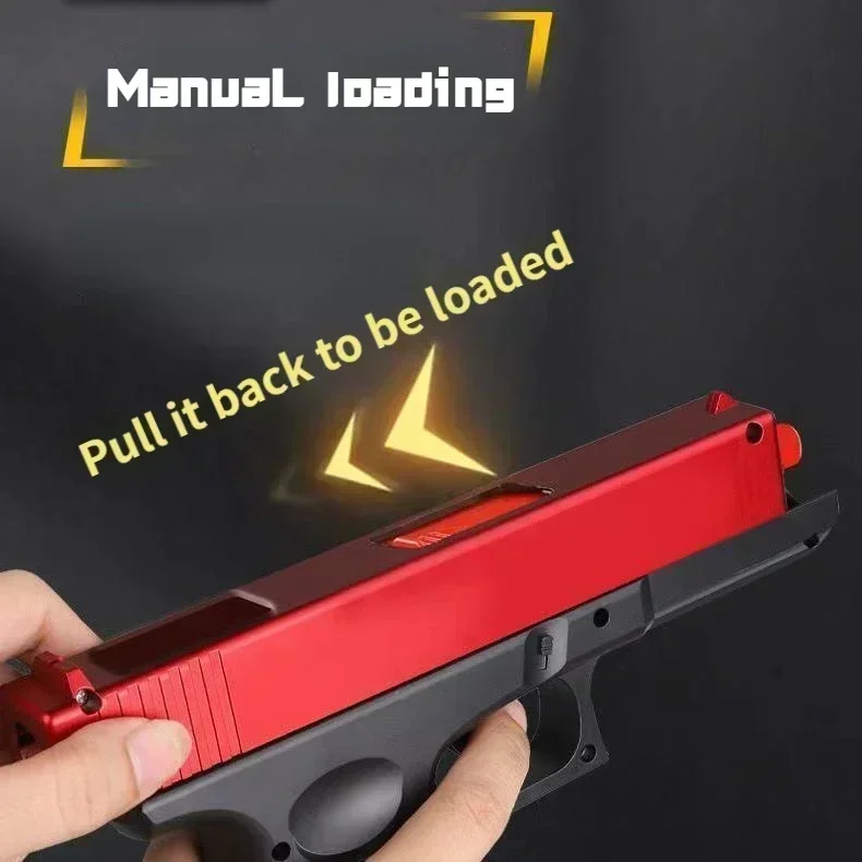 Pistola Airsoft láser CS para niños con cargador inferior manual - imagen 4