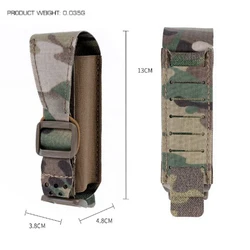 Bolsa MOLLE táctica para torniquete, herramientas y linterna