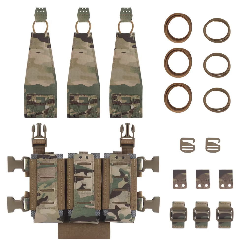 WG Portador triple magazine airsoft sistema MOLLE rifle táctico