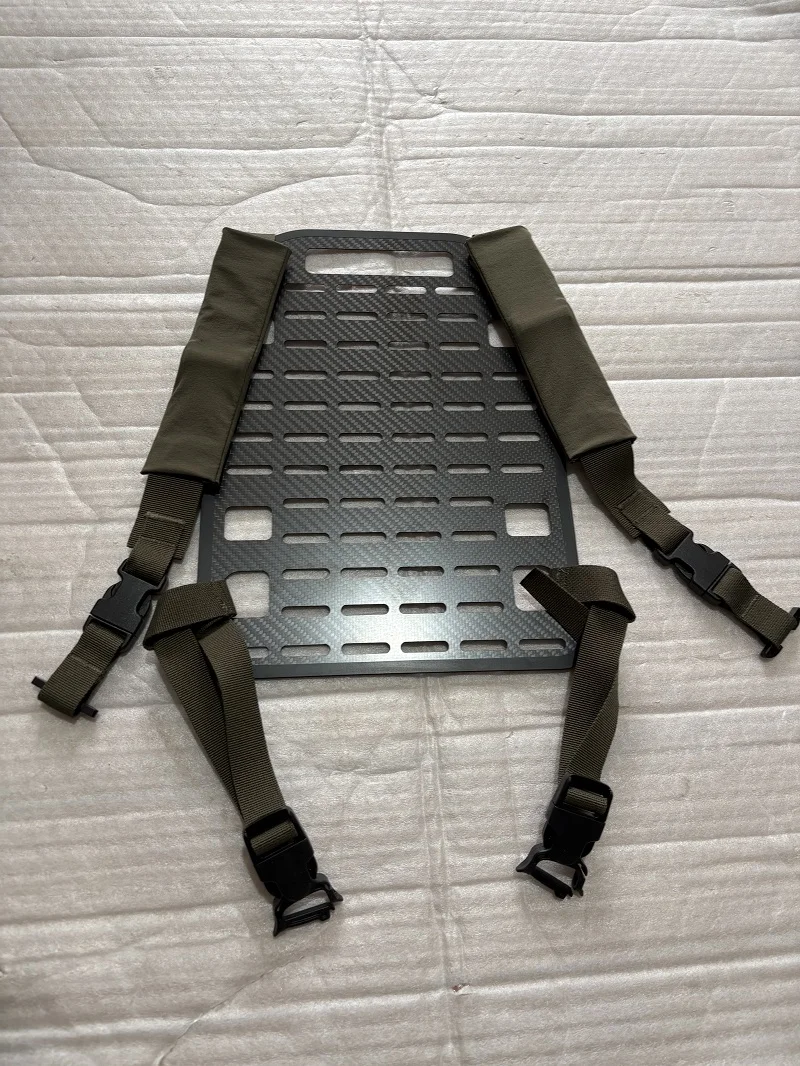 Panel mochila liberación rápida fibra de carbono para exterior