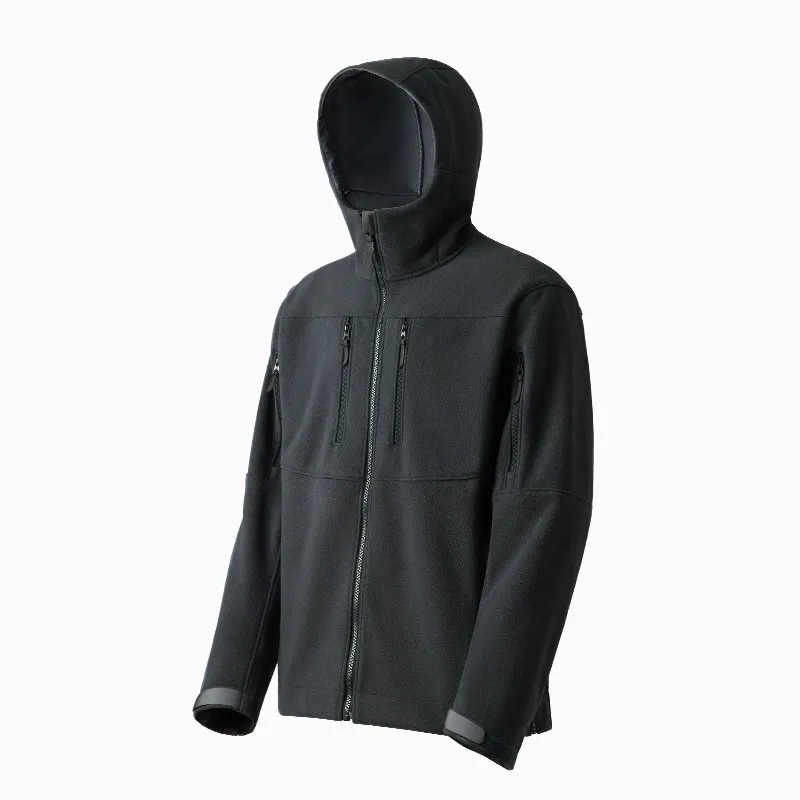 Chaqueta Táctica Hombre Cortavientos Aislante Térmica con Capucha - imagen 4