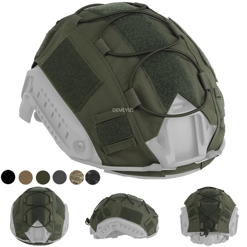 Funda elástica táctica woodland para casco de airsoft