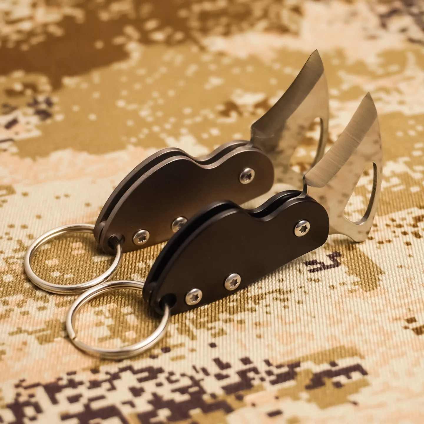 Woodpecker TC4, cuchillo EDC de acero inoxidable para llavero - imagen 2