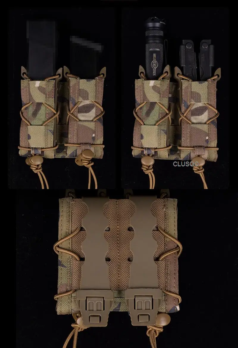 Accesorios tácticos pequeños en la funda