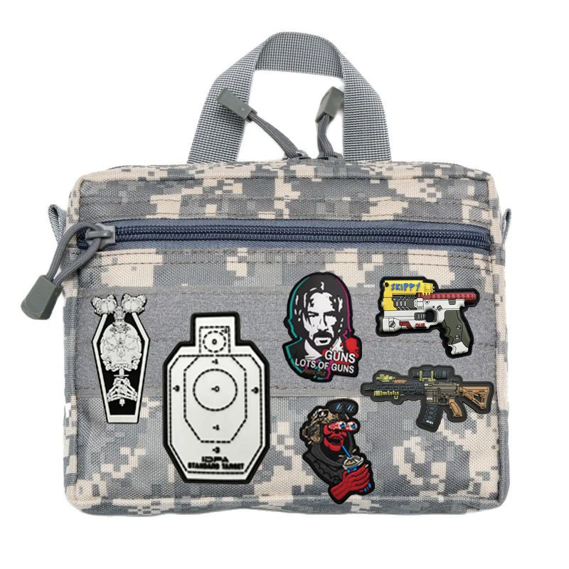 Parche táctico tanque blindado de goma con gancho para mochila - imagen 5