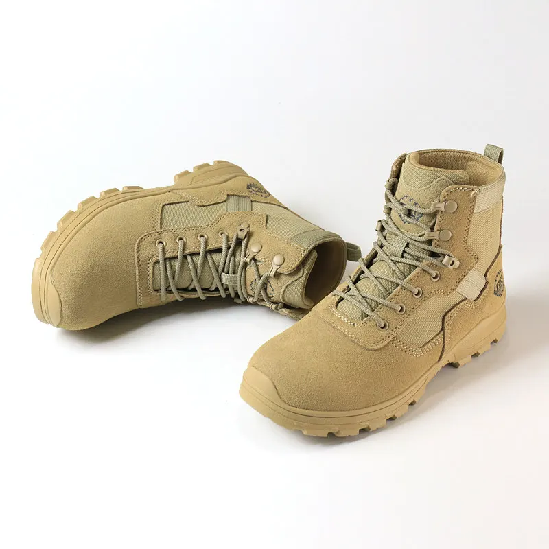 Botas caza táctico hombre impermeables cuero vaca senderismo desierto - imagen 3