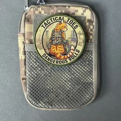 Parche táctico gato insignia moral con velcro gancho y bucle ropa