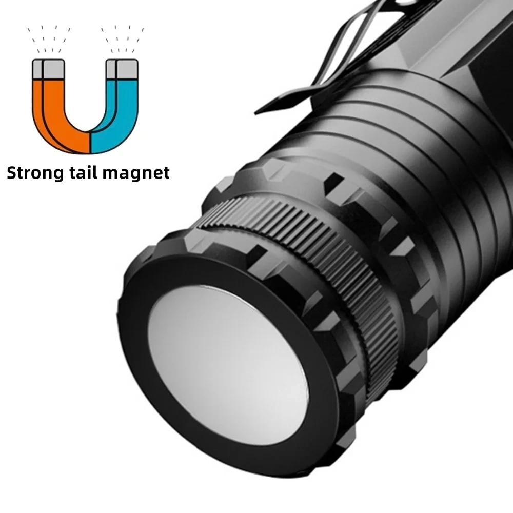 Linterna LED táctica USB recargable 3xP35 potencia exteriores pesca - imagen 5