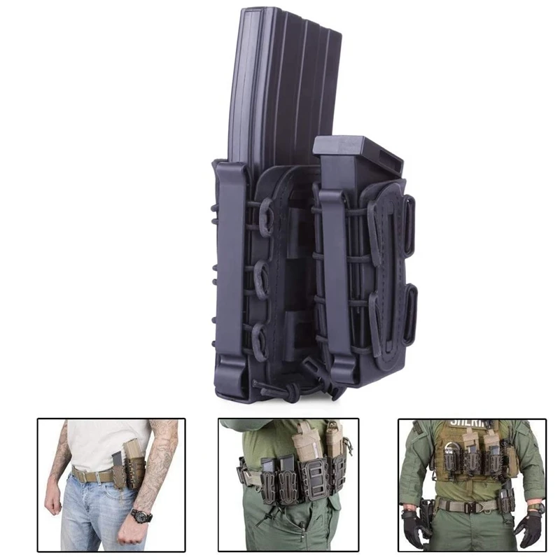 Bolsa táctica portadora cargadores flexible TPR MOLLE AR15 M4 5.56/7.62 - imagen 2