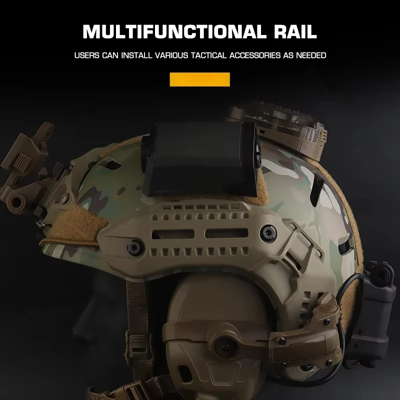 Casco táctico MK Airsoft transpirable camouflage - imagen 2